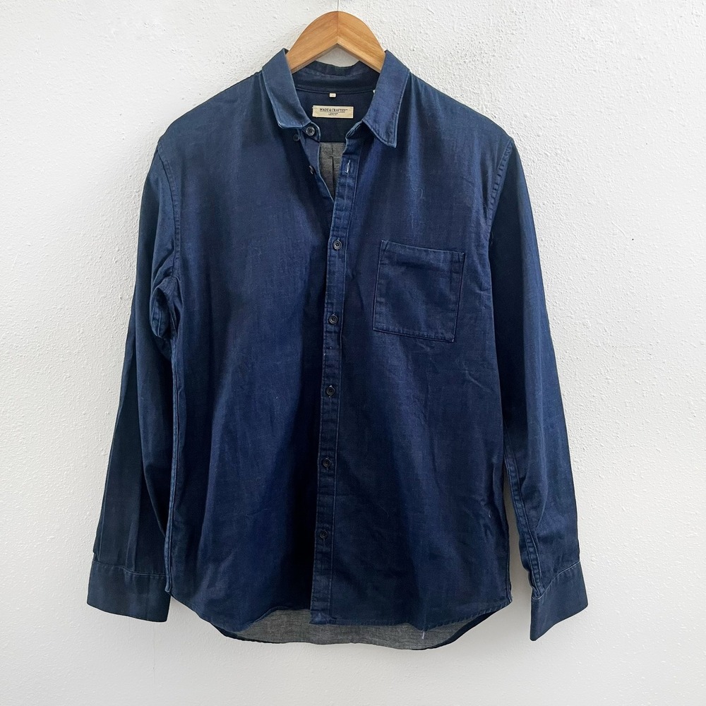 LEVI'S MADE & CRAFTED Denim Button Down Shirt Size 2